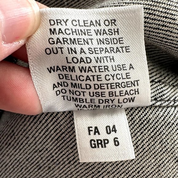 St. John Sport Dark Denim Ruffle Jacket - Picture 12 of 14